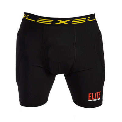 Exel sin keepershorts med topp ytelse. Beskytter hofteområdet mot kontakt og fungerer som lett termobukse samtidig. 