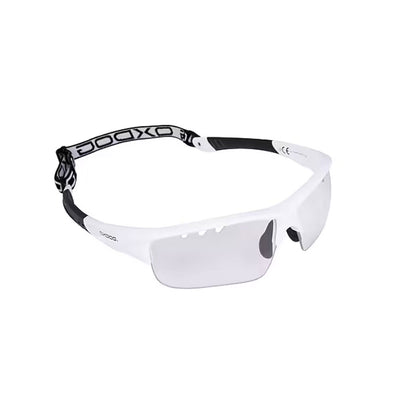 Oxdog Spectrum Eyewear JR / SR  Beskyttelsesbrille til innebandy. Dette er en beskyttelsesbrille med splintsikkert glass. Brillene er justerbare så de passer til både jr og sr spillere.