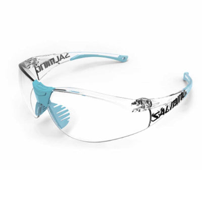 Salming Split Vision beskyttelsbriller har gummi på rammen for god passform og komfort.